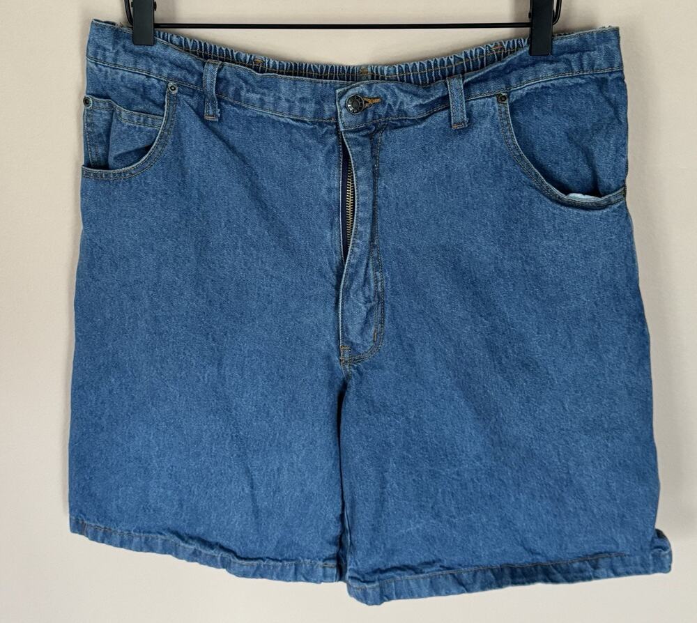 Mens Duke Denim Jean Shorts Relaxed Fit 38
